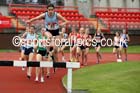 Inter girls 1500 metres steeplechase, English Schools Track and Field. Photo: David T. Hewitson/Sports for All Pics